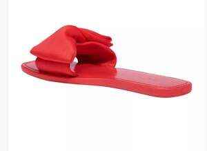 Kate Spade Bikini Bow Slides in Ponderosa Red Size 8.5